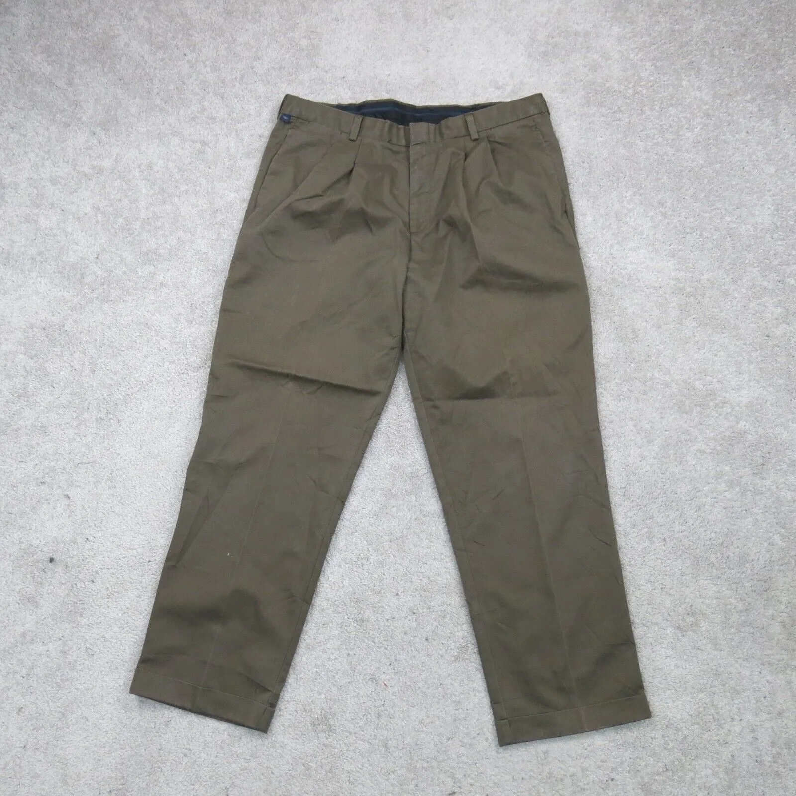 Dockers Mens Chino Pants Straight Leg Mid Rise Pockets Clay Green Size W40XL32