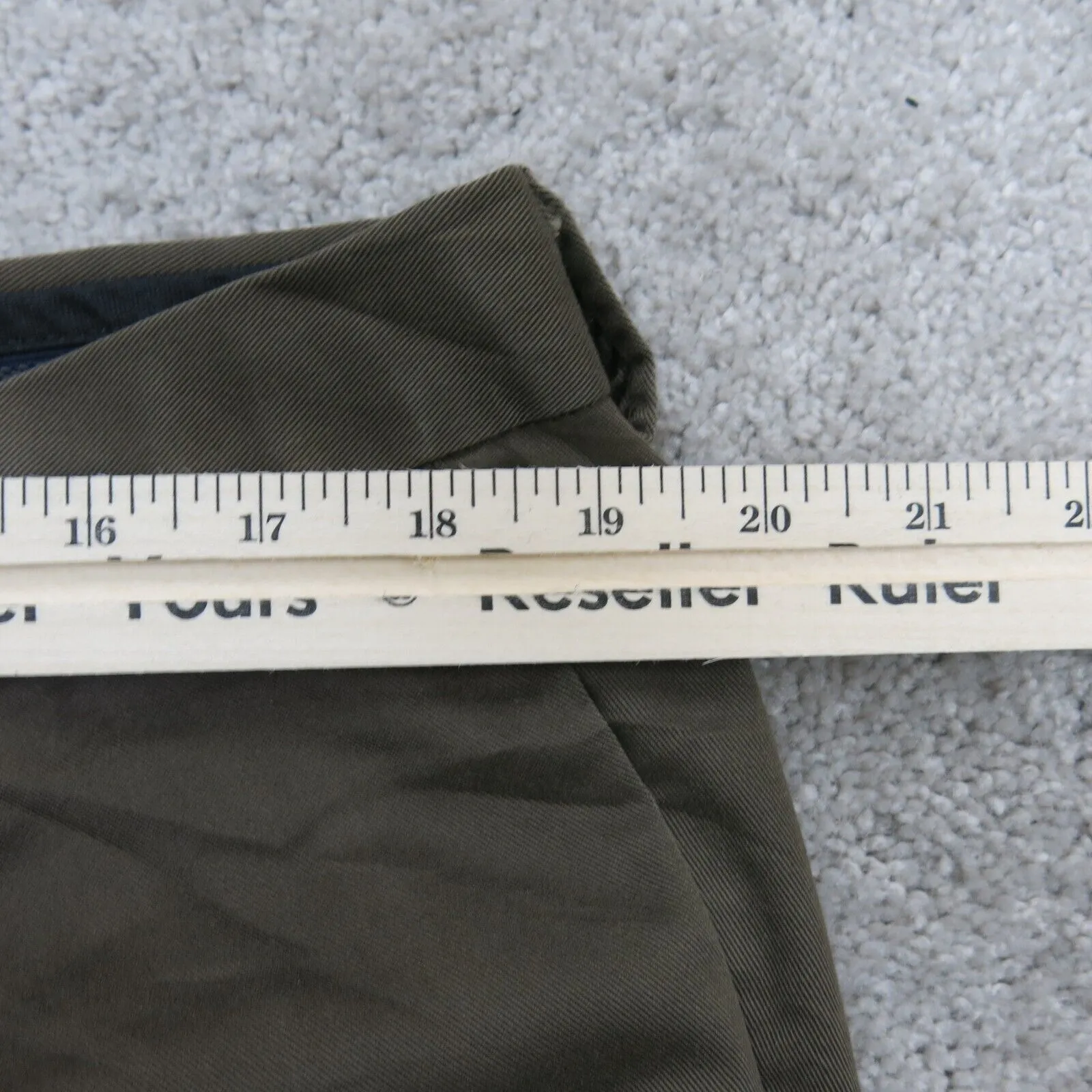 Dockers Mens Chino Pants Straight Leg Mid Rise Pockets Clay Green Size W40XL32