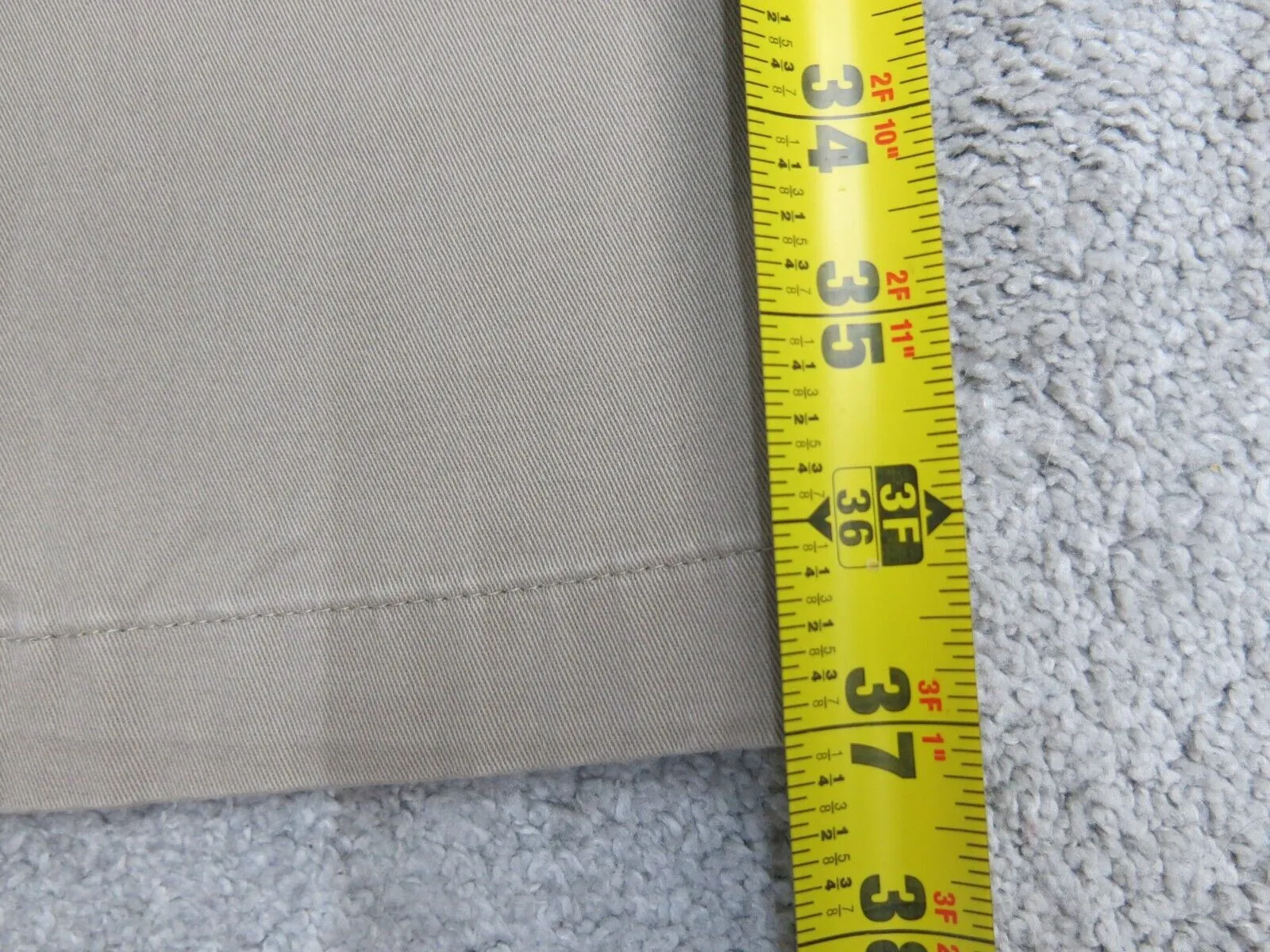 Dockers Mens Straight Leg Chino Pant Slim Fit Mid Rise Pockets Gray Size W36XL30
