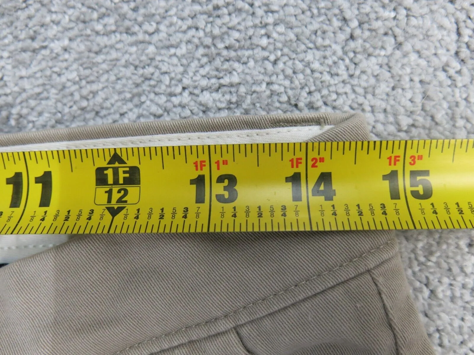 Dockers Mens Straight Leg Chino Pant Slim Fit Mid Rise Pockets Gray Size W36XL30