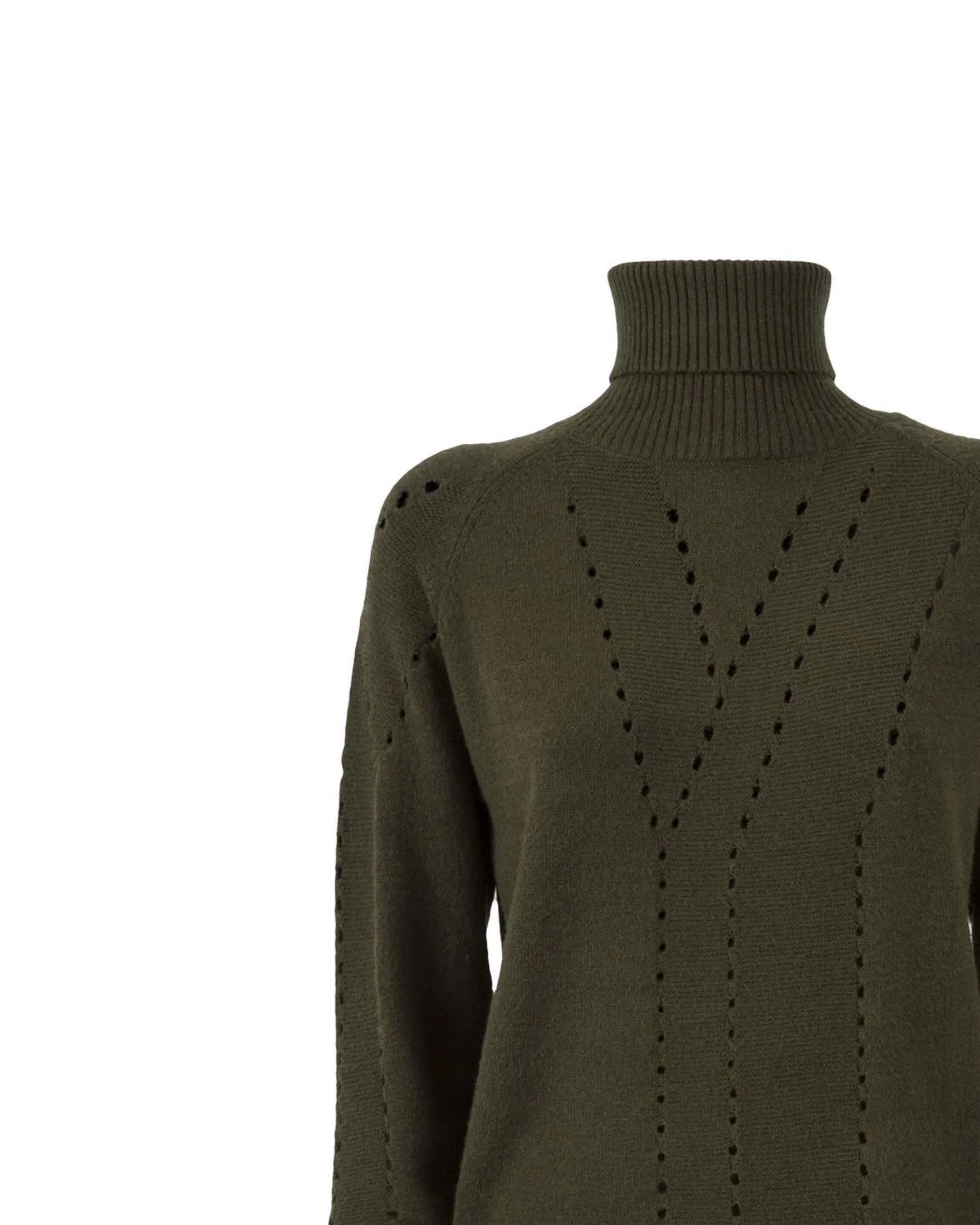 Drilled turtleneck
