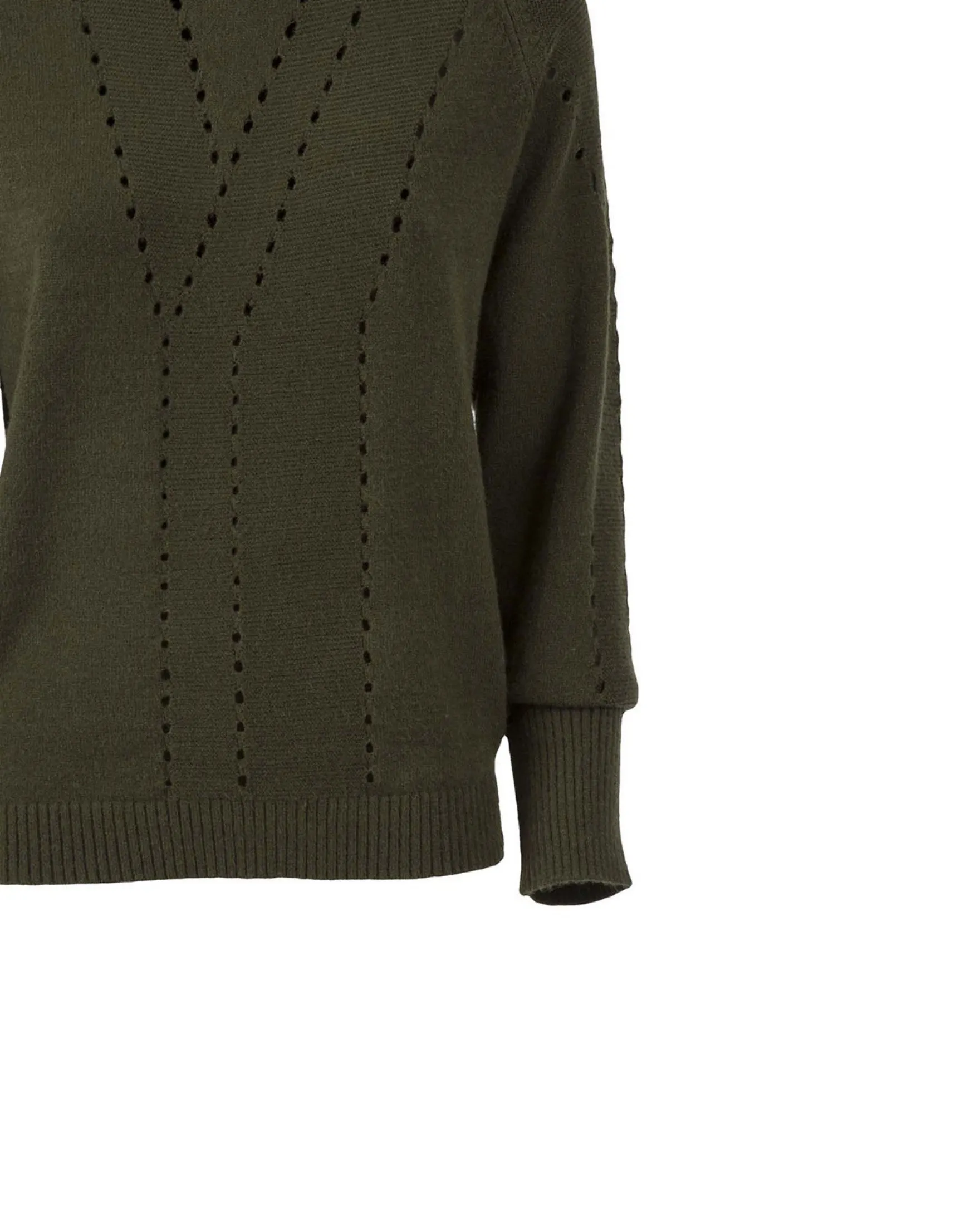 Drilled turtleneck