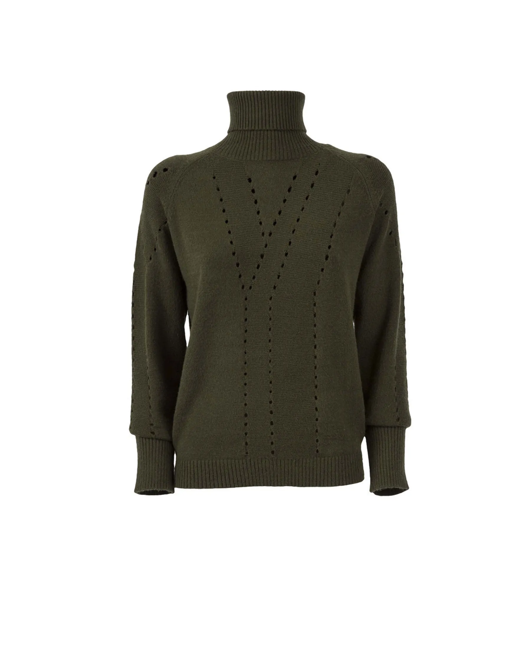 Drilled turtleneck