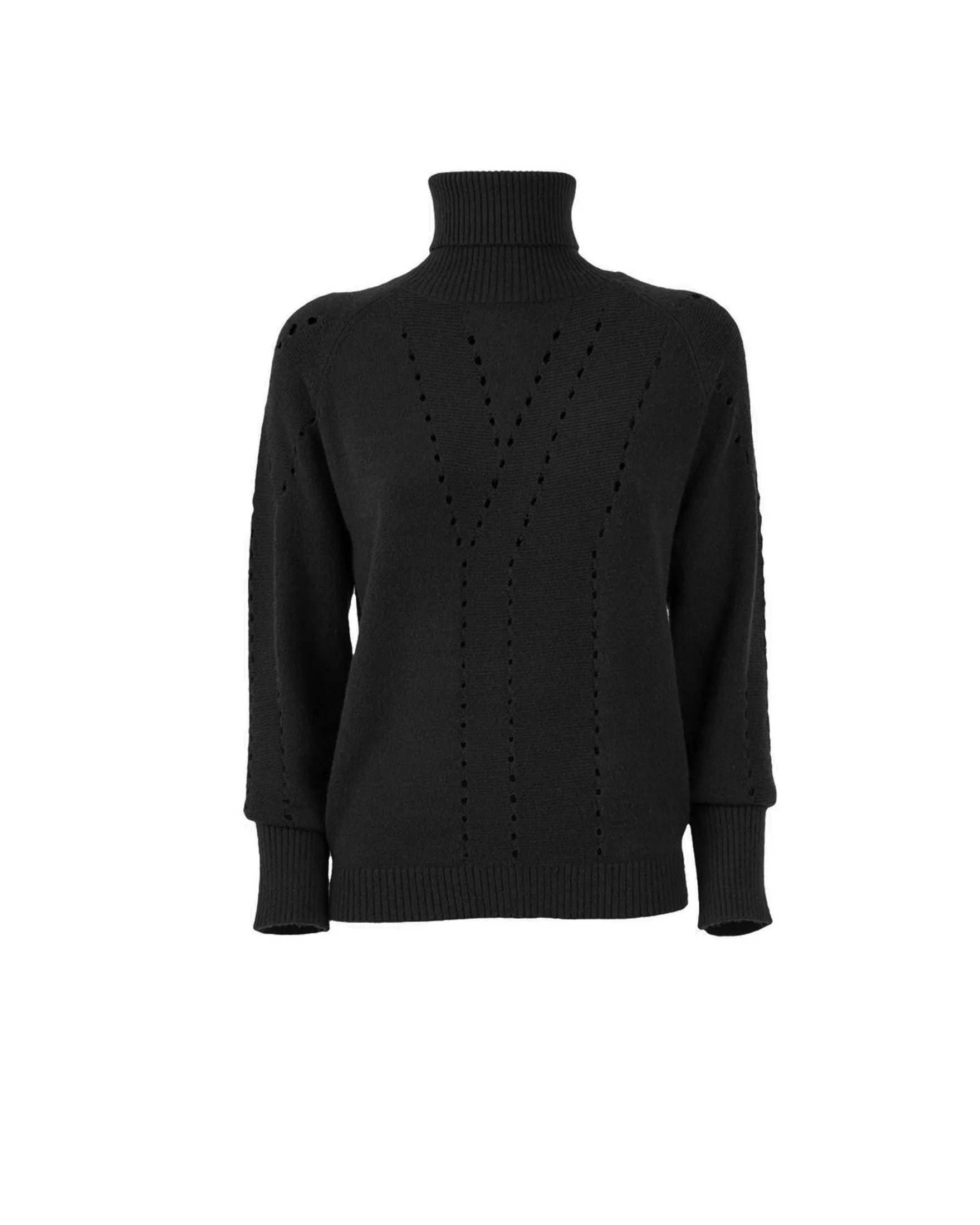 Drilled turtleneck