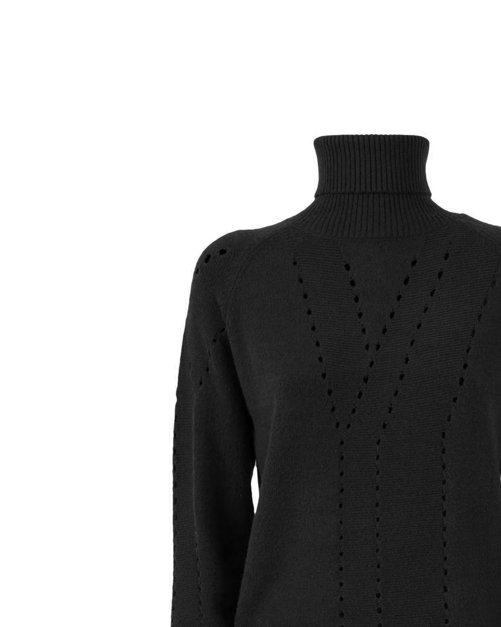 Drilled turtleneck