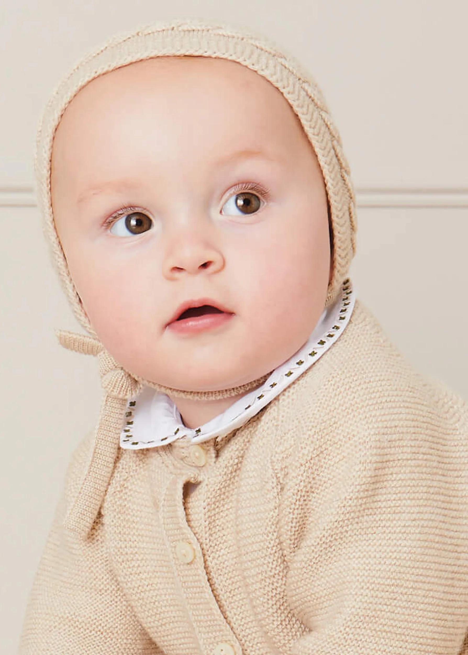 Embroidered Polo Collar Bodysuit in White (0mths-2yrs)