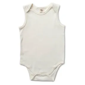 Fibre for Good Undyed Organic Cotton Sleeveless Bodysuit
