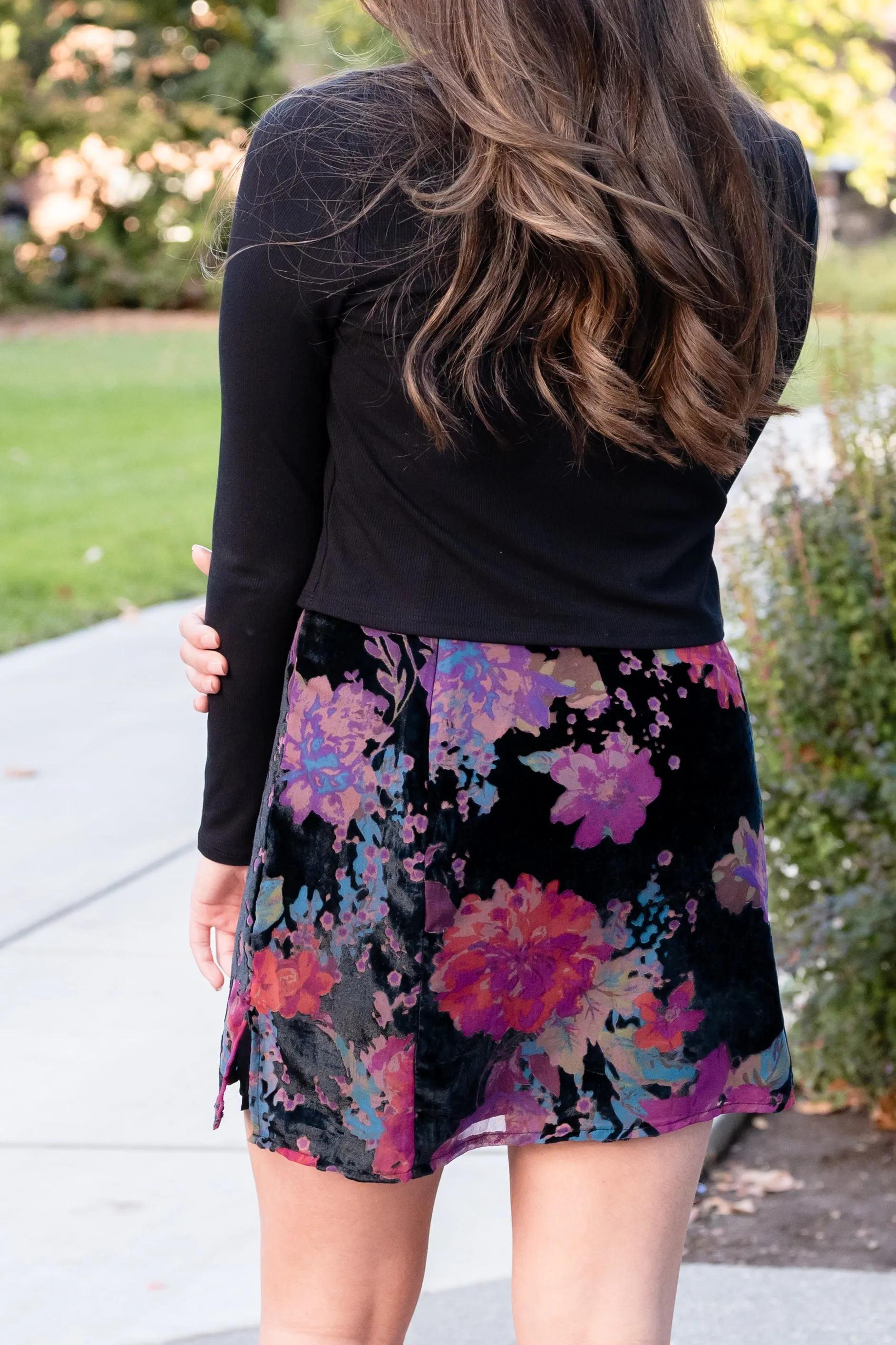 Fleur Nior Slit Mini Skirt