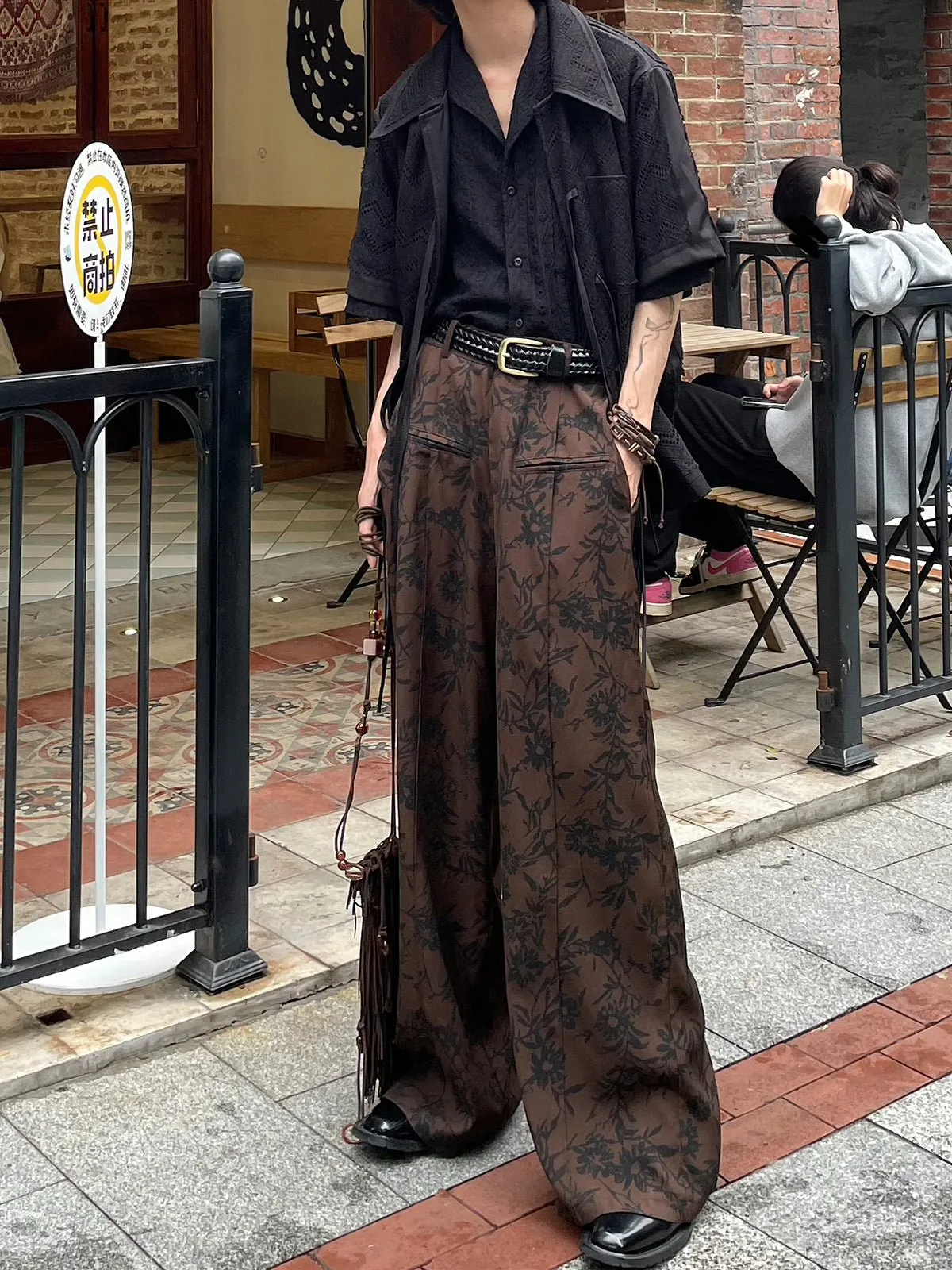 Flower Wide Leg Pants YMN0018