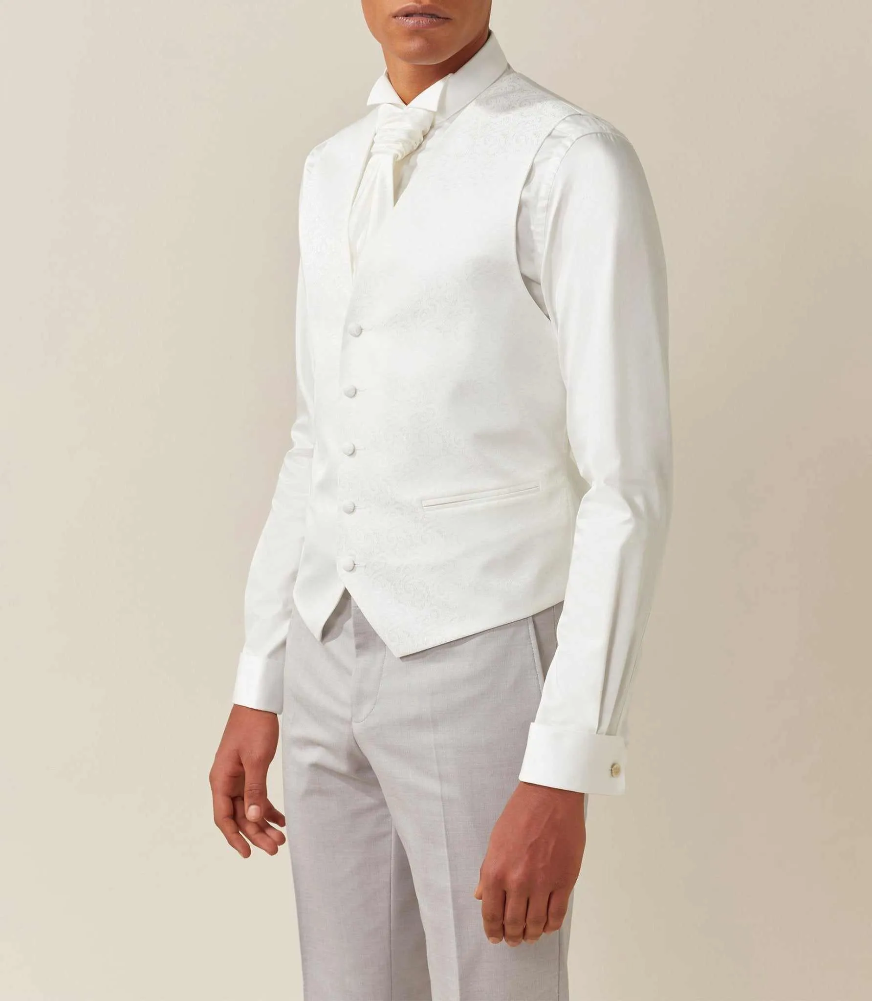 Gilet de costume écru "Xoris"