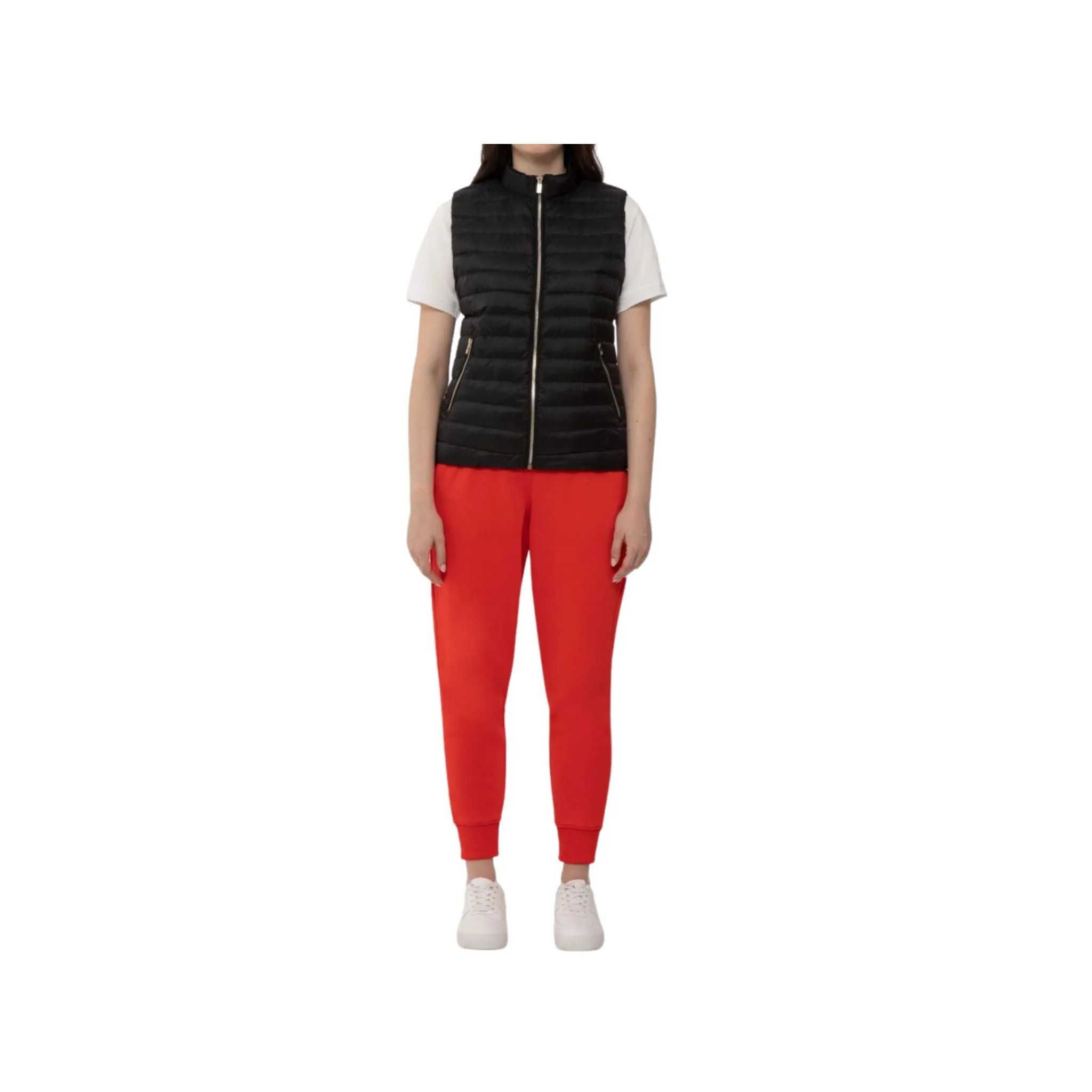 Gilet Donna Nero leggero trapuntato
