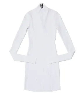 Ibiza Mini Zip Dress - White