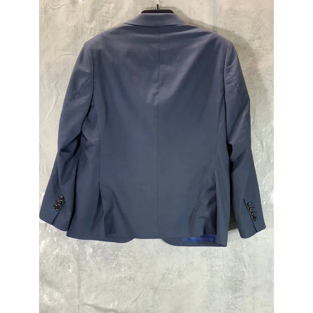 INDOCHINO Men's Blue Two-Button Long-Sleeve Suit Jacket SZ N/A