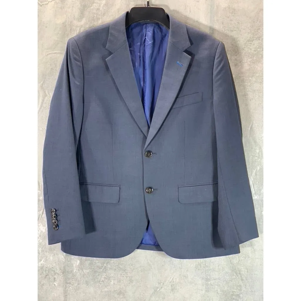 INDOCHINO Men's Blue Two-Button Long-Sleeve Suit Jacket SZ N/A