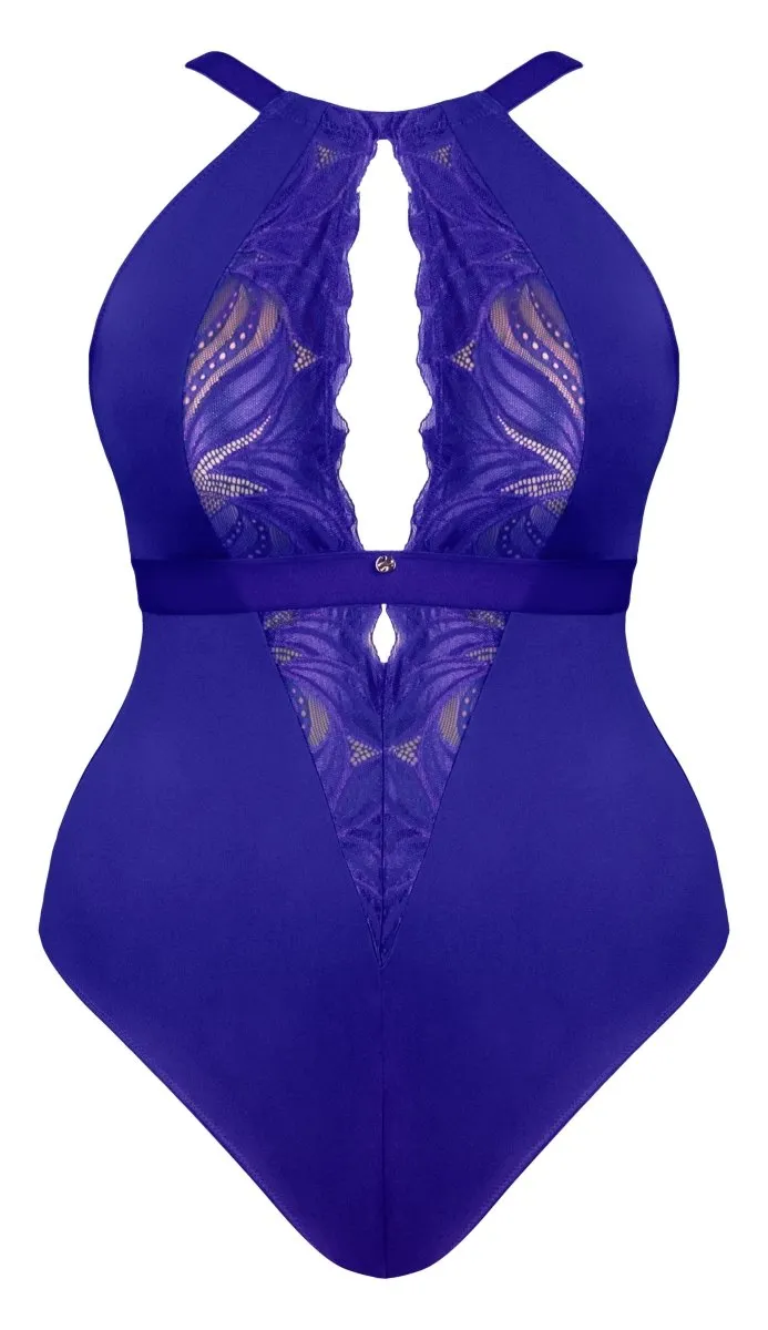 Indulgence Stretch Lace Bodysuit Ultraviolet