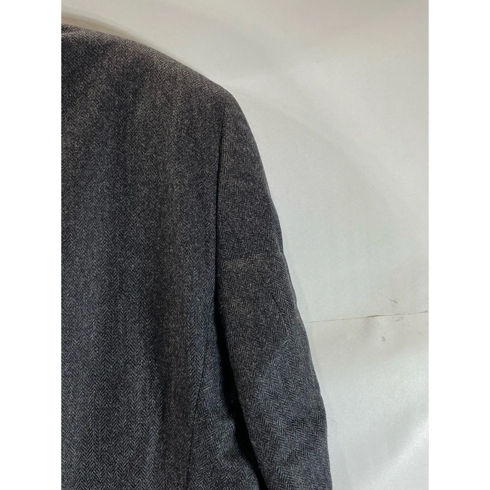 JACK VICTOR Men's Charcoal Wool Super 110's Two-Button Loreto Blazer SZ 48R
