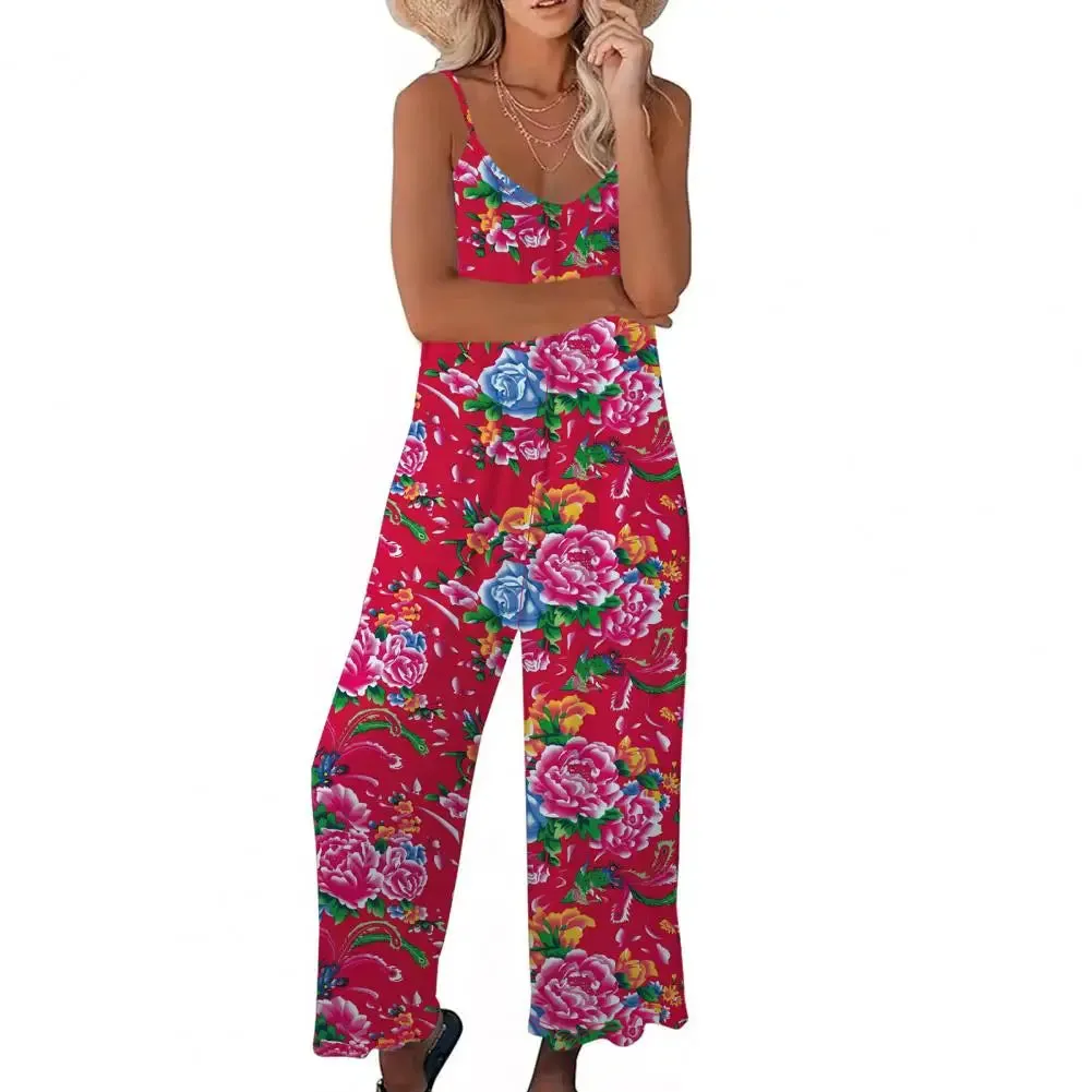 Jumpsuit Floral Wide