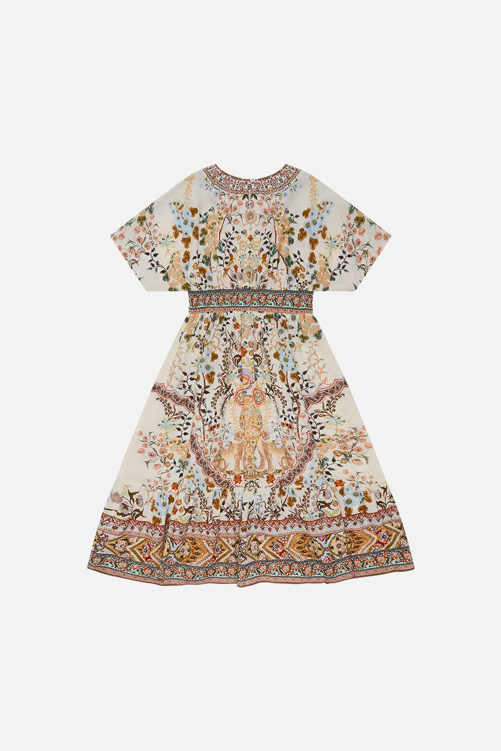 KIDS RELAXED SHIRRED WAIST DRESS 4-10 IN HONOUR OF HEIRLOOMS