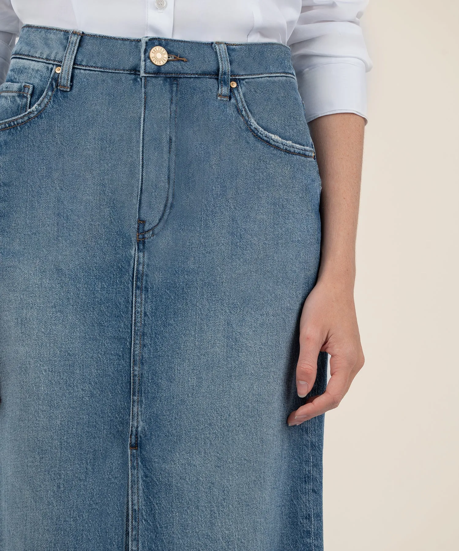 KUT- Jen Denim Jean Skirt