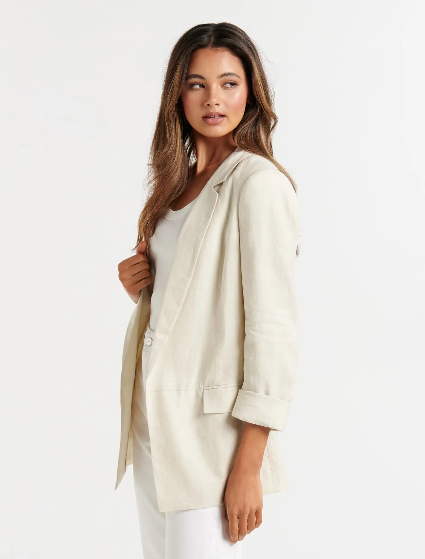 Lila Linen Blazer