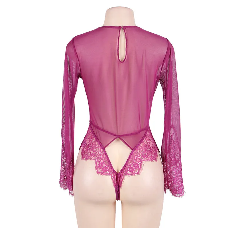 LILY Long Sleeve Lace Bodysuit