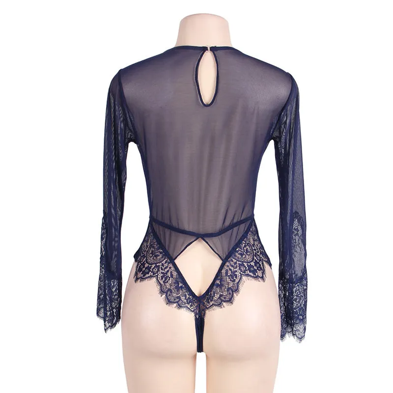 LILY Long Sleeve Lace Bodysuit