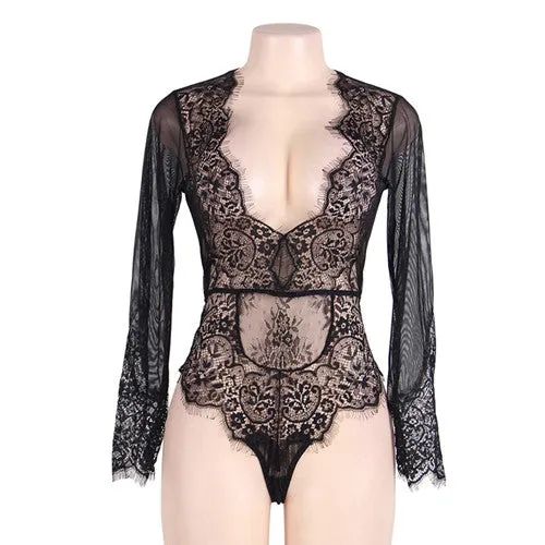 LILY Long Sleeve Lace Bodysuit