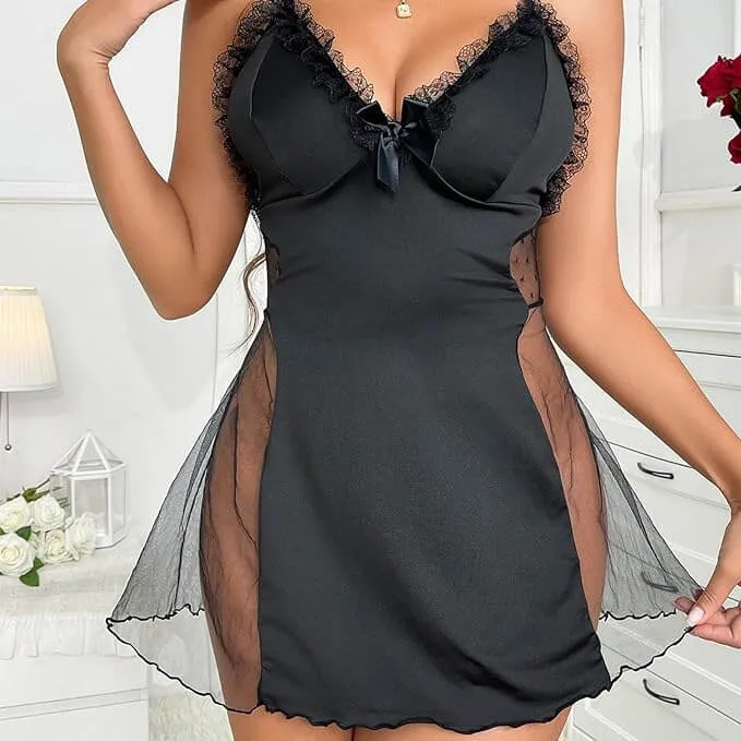 Lingerie Sets For Women Sexy Dress See Through Underwear Set Ladies Babydoll Lingerie's Women's Lace Lingerie Sets Solid Sleepwear Nightwear Underwear Female Naughty&nbsp;