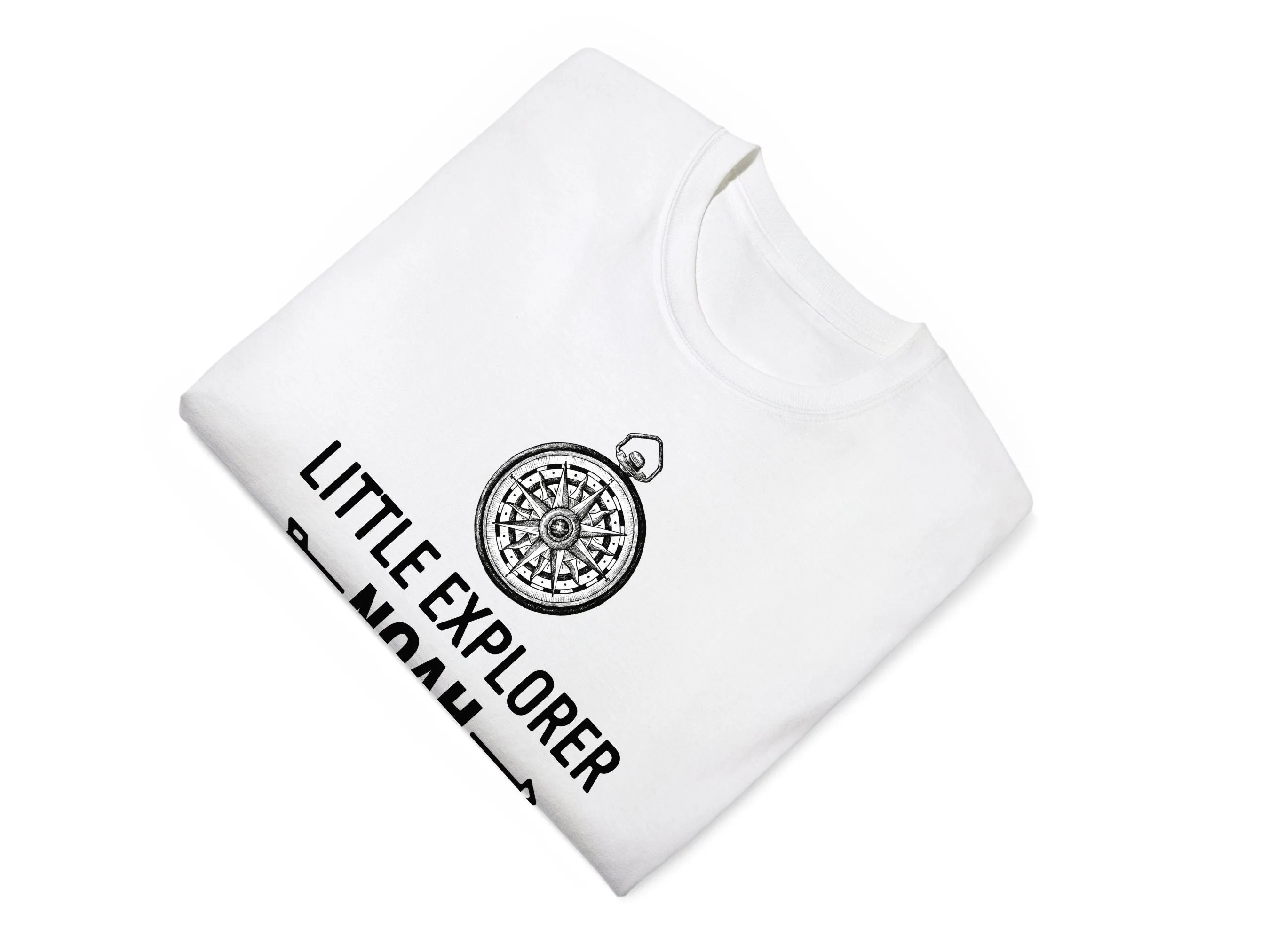 Little Explorer Custom Name Short Sleeve Boys with Childs Name