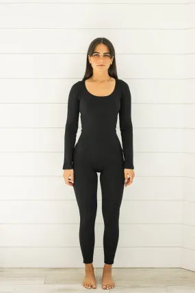 LOML Long Sleeve Bodysuit in Black