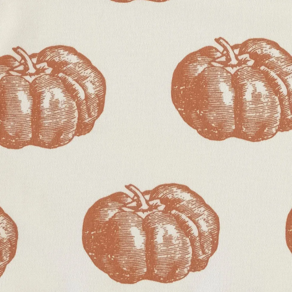 long sleeve lap neck bodysuit | harvest pumpkin | organic cotton interlock