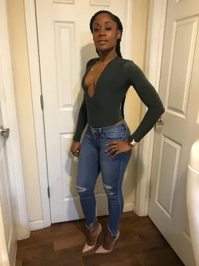 LONG SLV DOUBLE LINED BODYSUIT