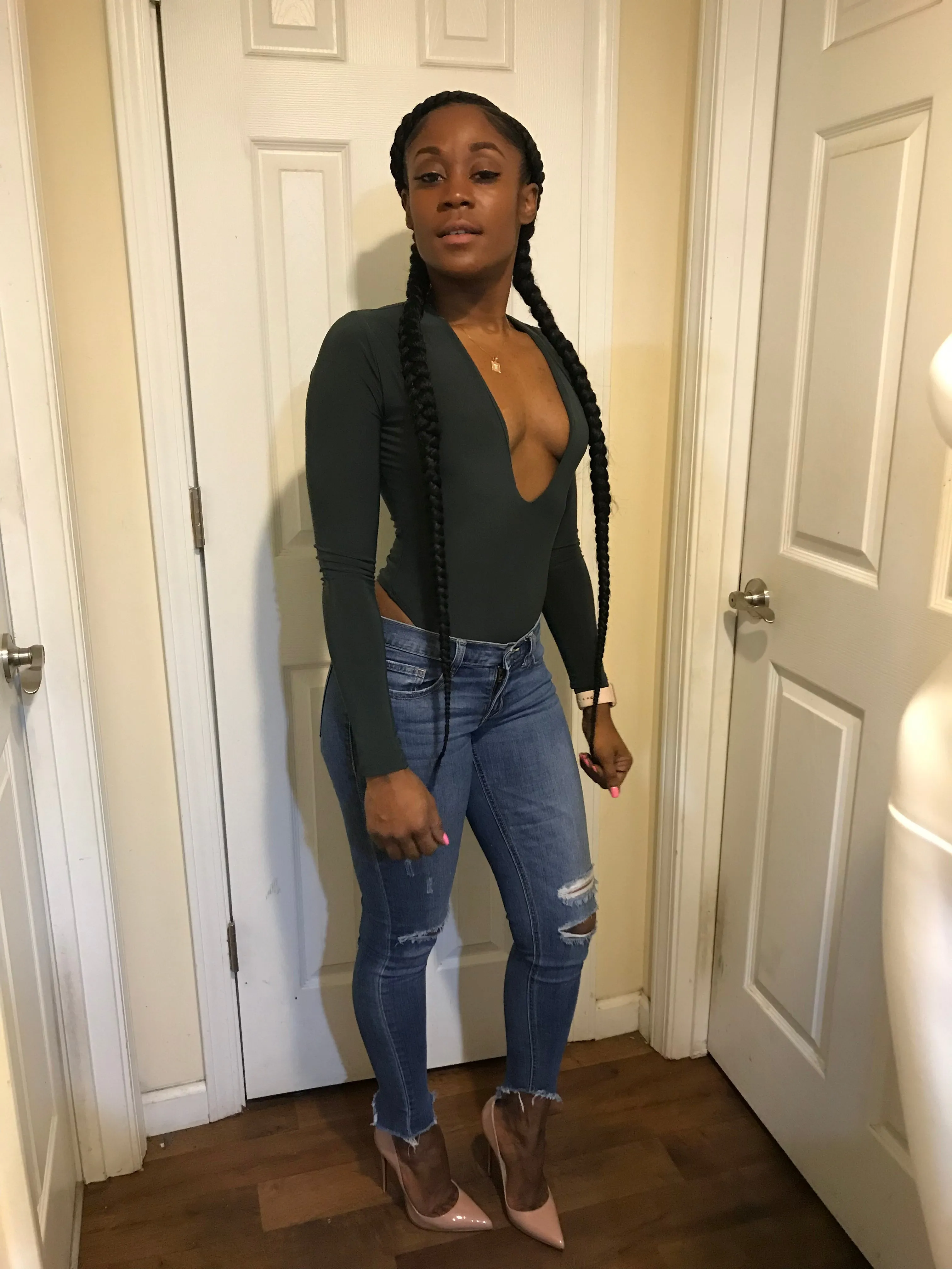 LONG SLV DOUBLE LINED BODYSUIT