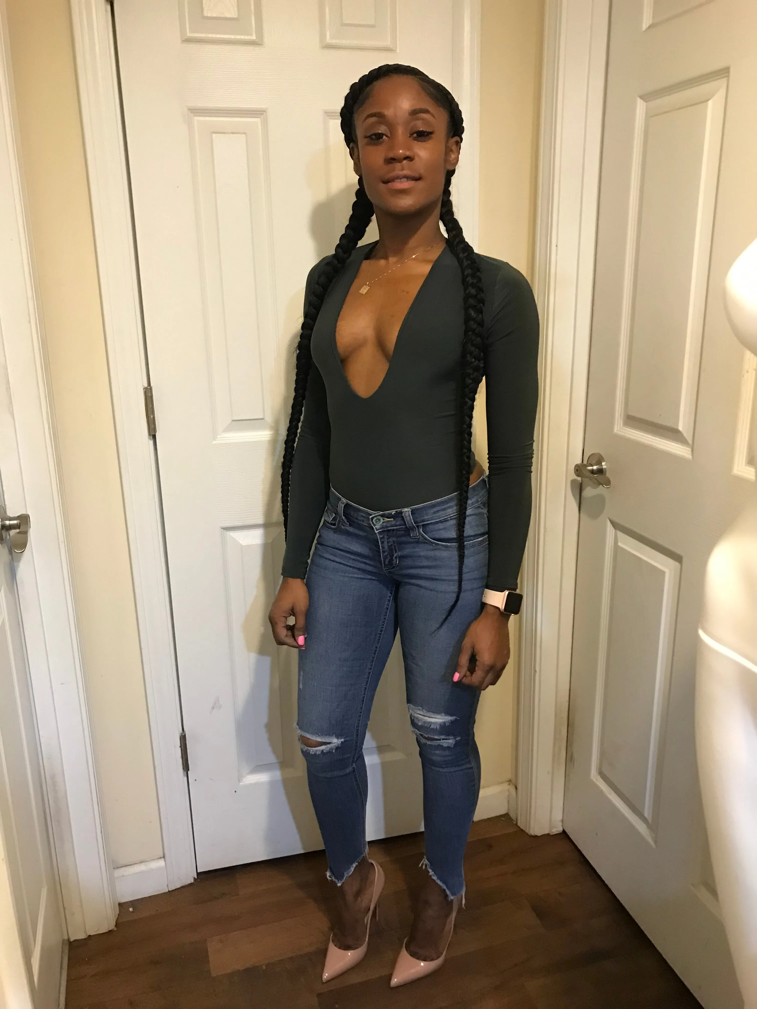 LONG SLV DOUBLE LINED BODYSUIT