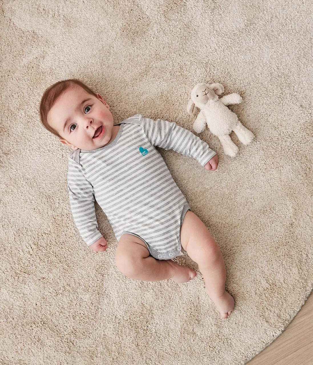 Love to Dream Long Sleeve Bodysuit - Grey  Clearance
