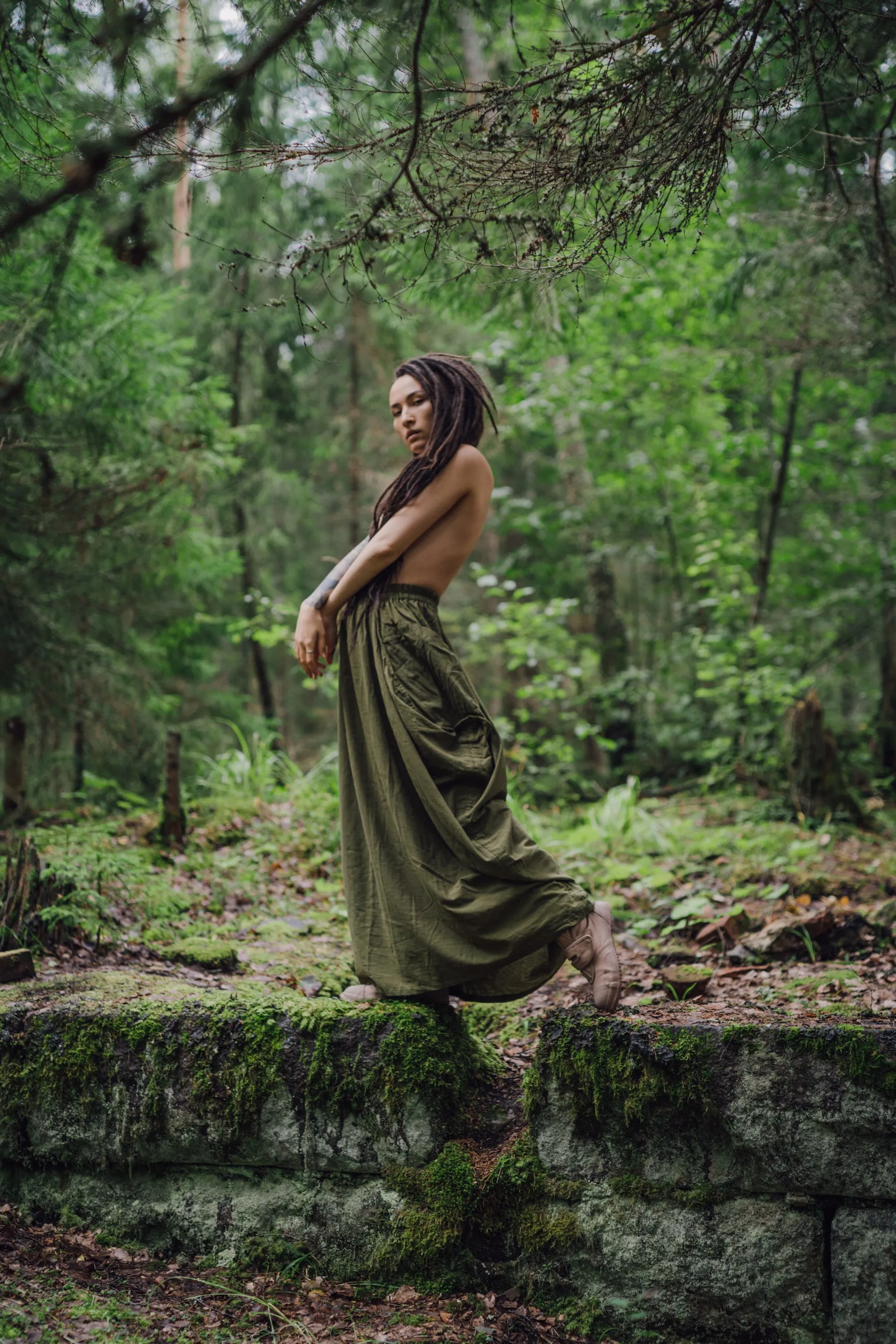 Maxi Skirt Alaina Olive