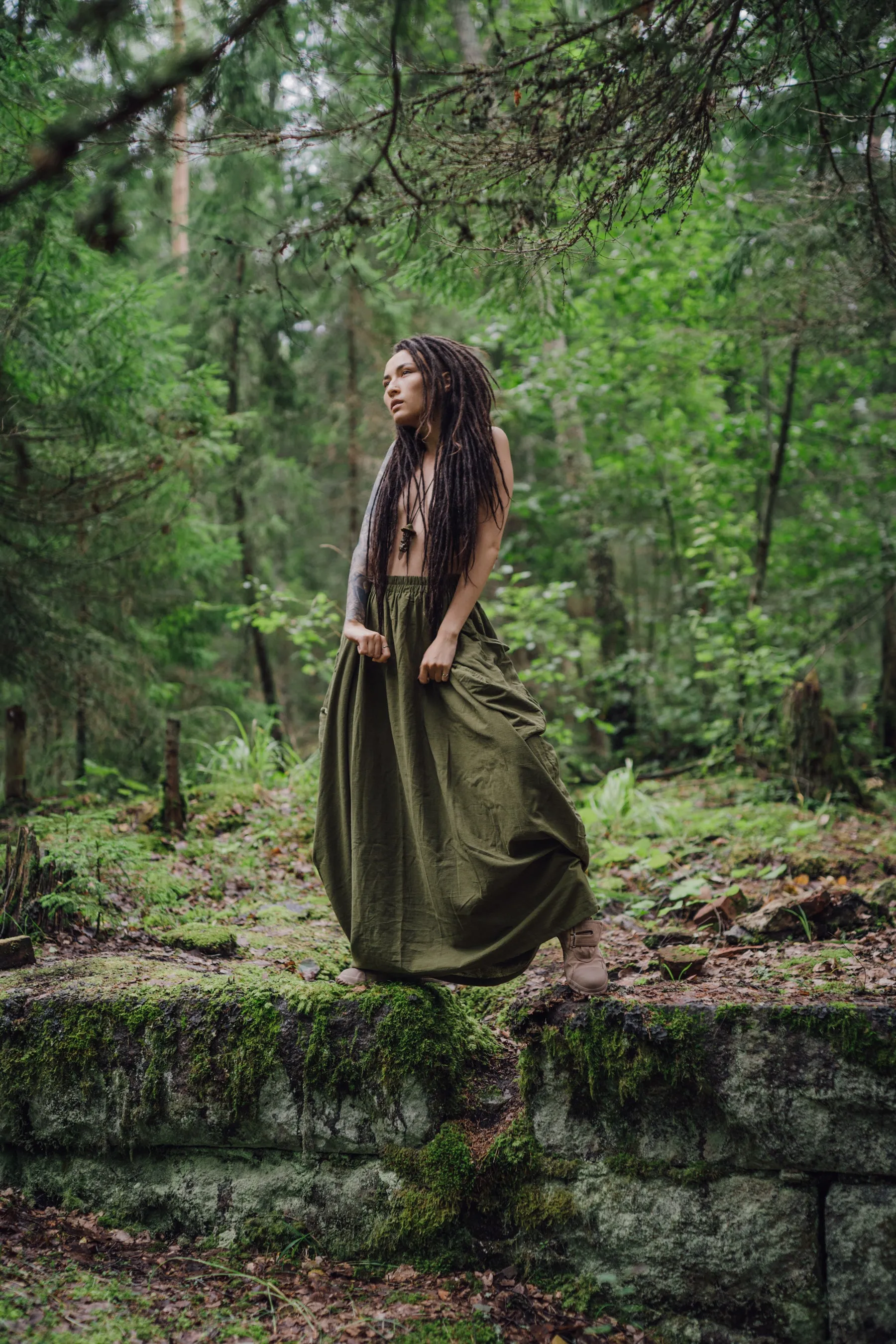 Maxi Skirt Alaina Olive