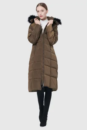 Maxi Thickened Hooded Down Jacket