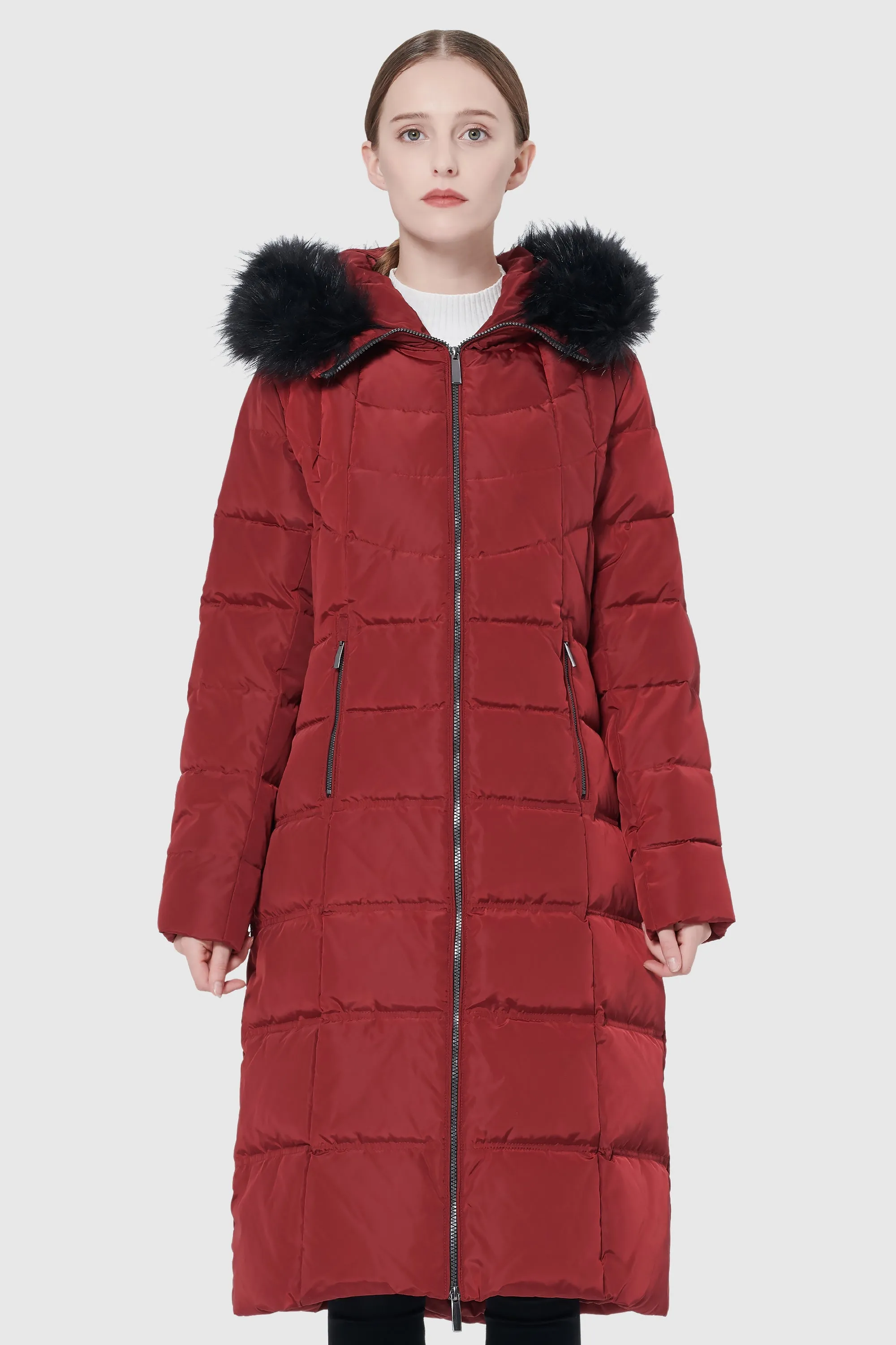 Maxi Thickened Hooded Down Jacket