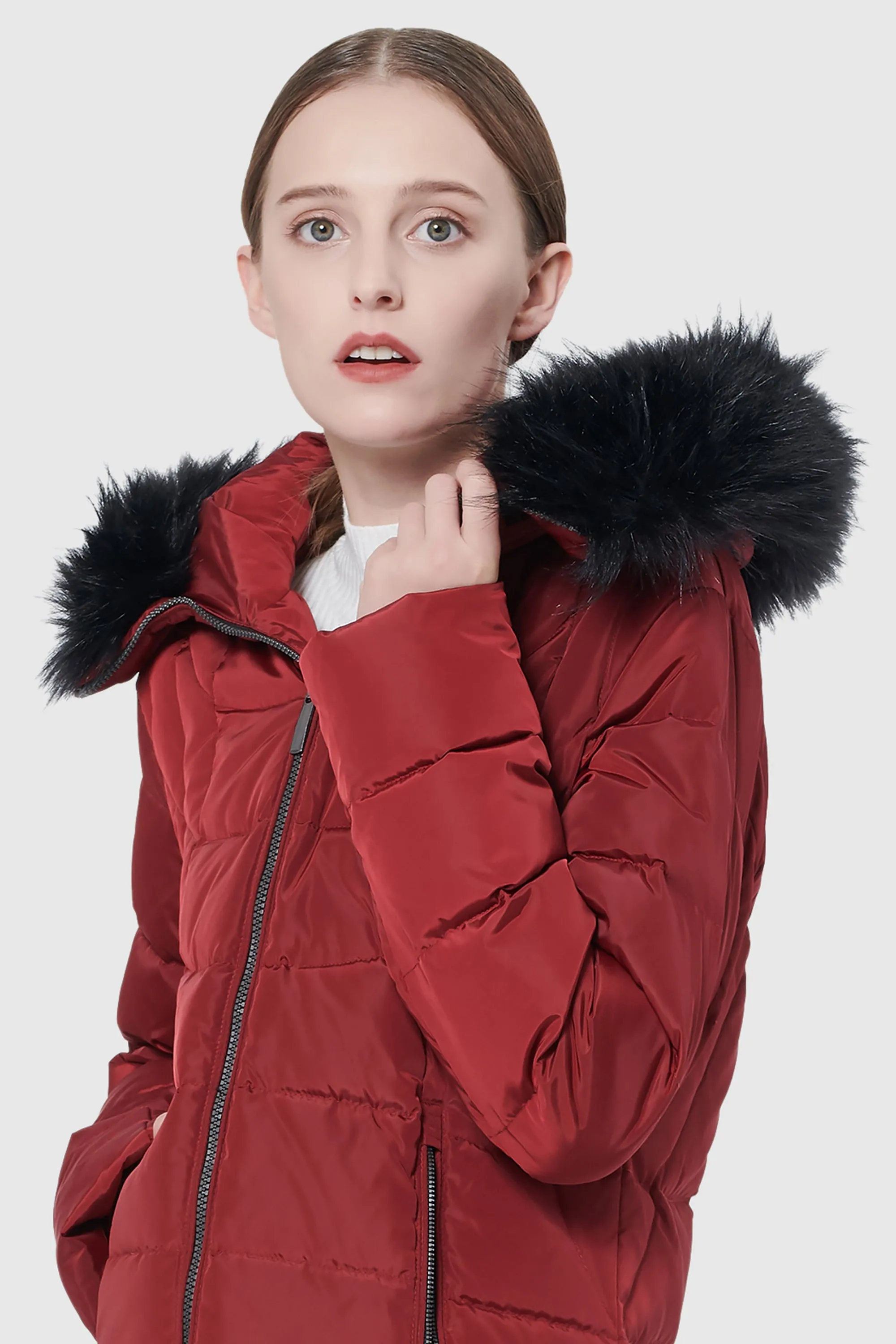 Maxi Thickened Hooded Down Jacket