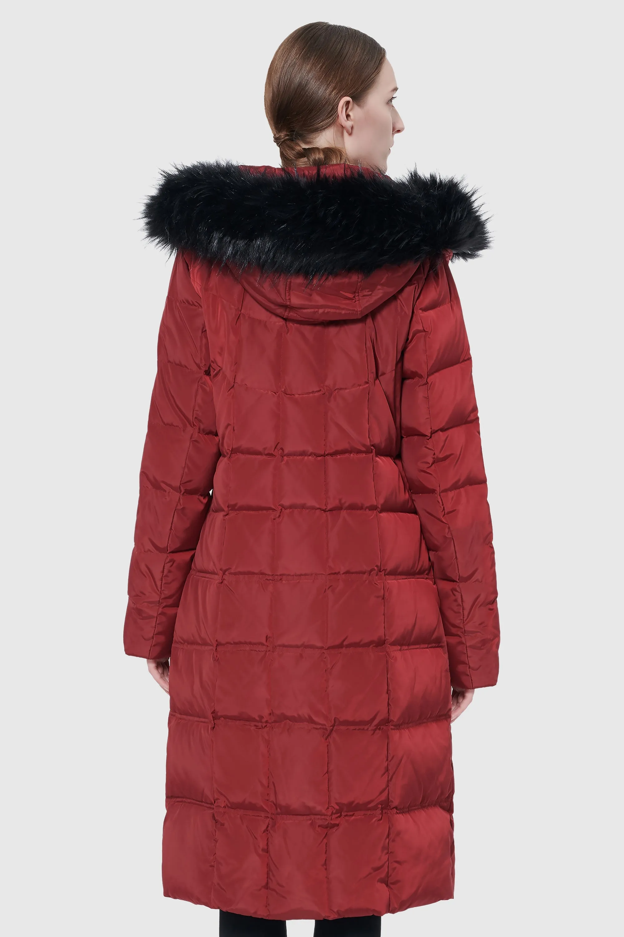Maxi Thickened Hooded Down Jacket