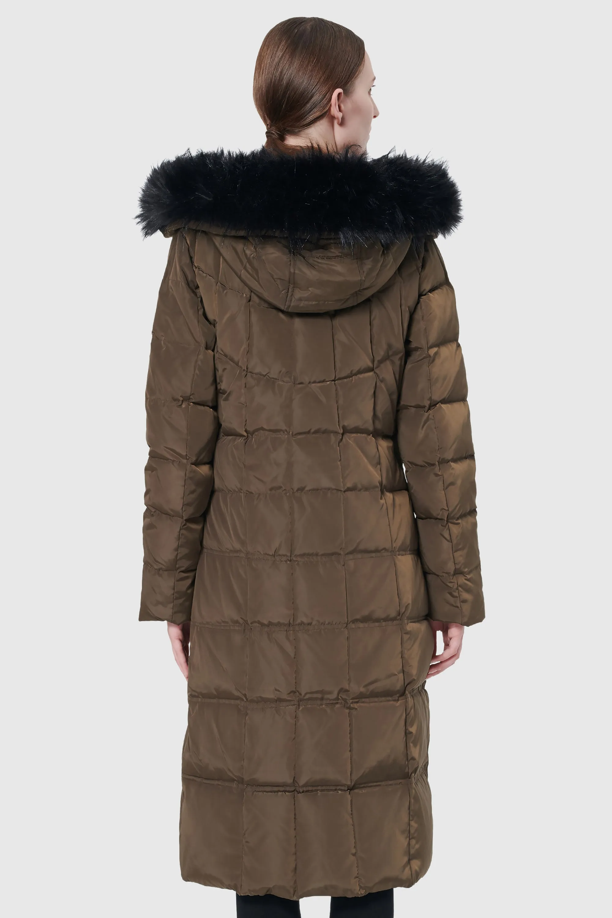 Maxi Thickened Hooded Down Jacket