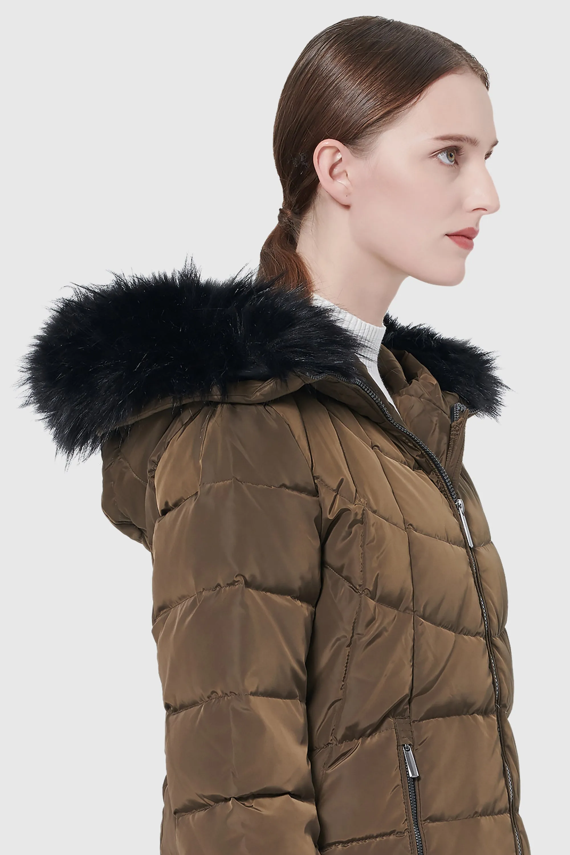 Maxi Thickened Hooded Down Jacket