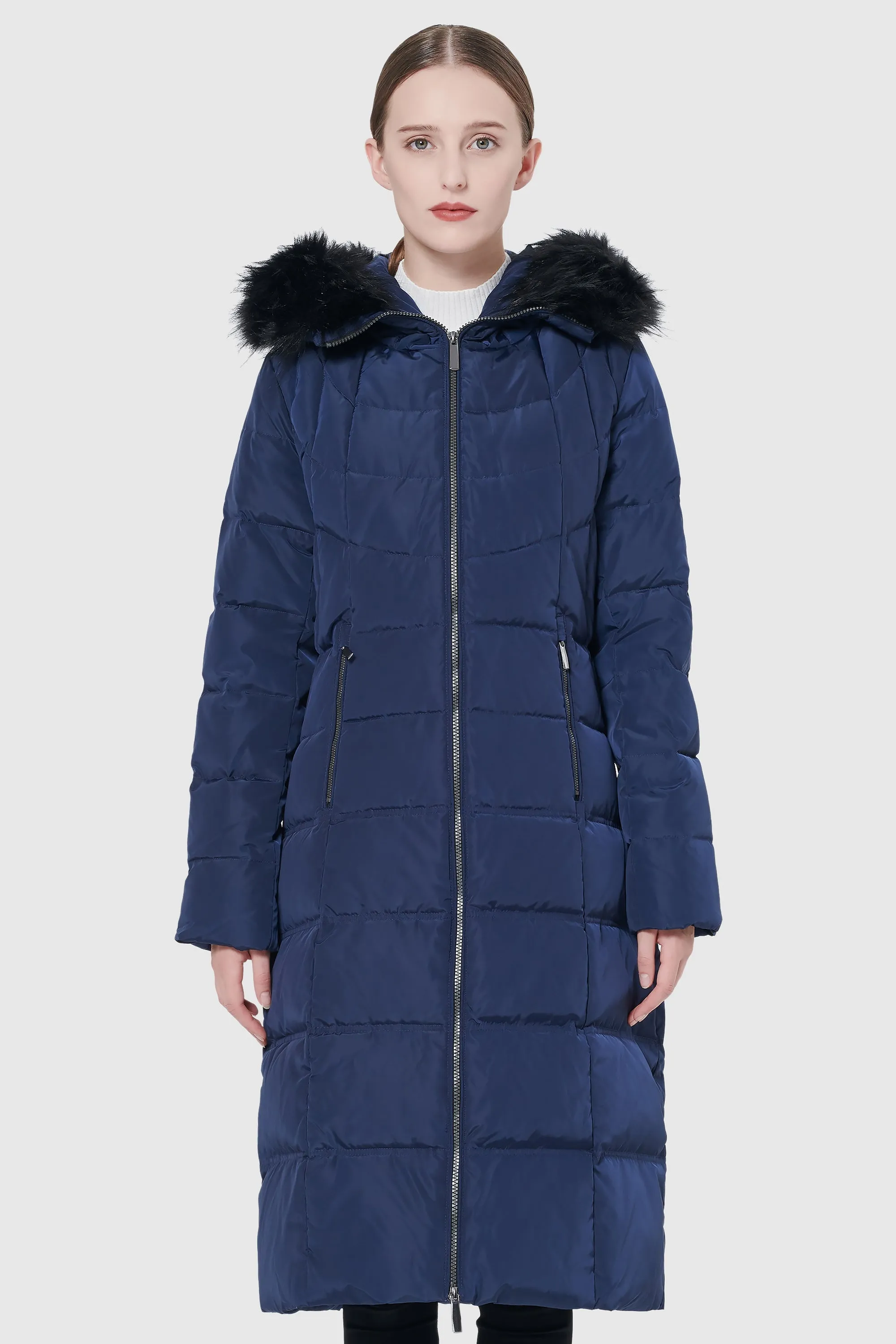Maxi Thickened Hooded Down Jacket