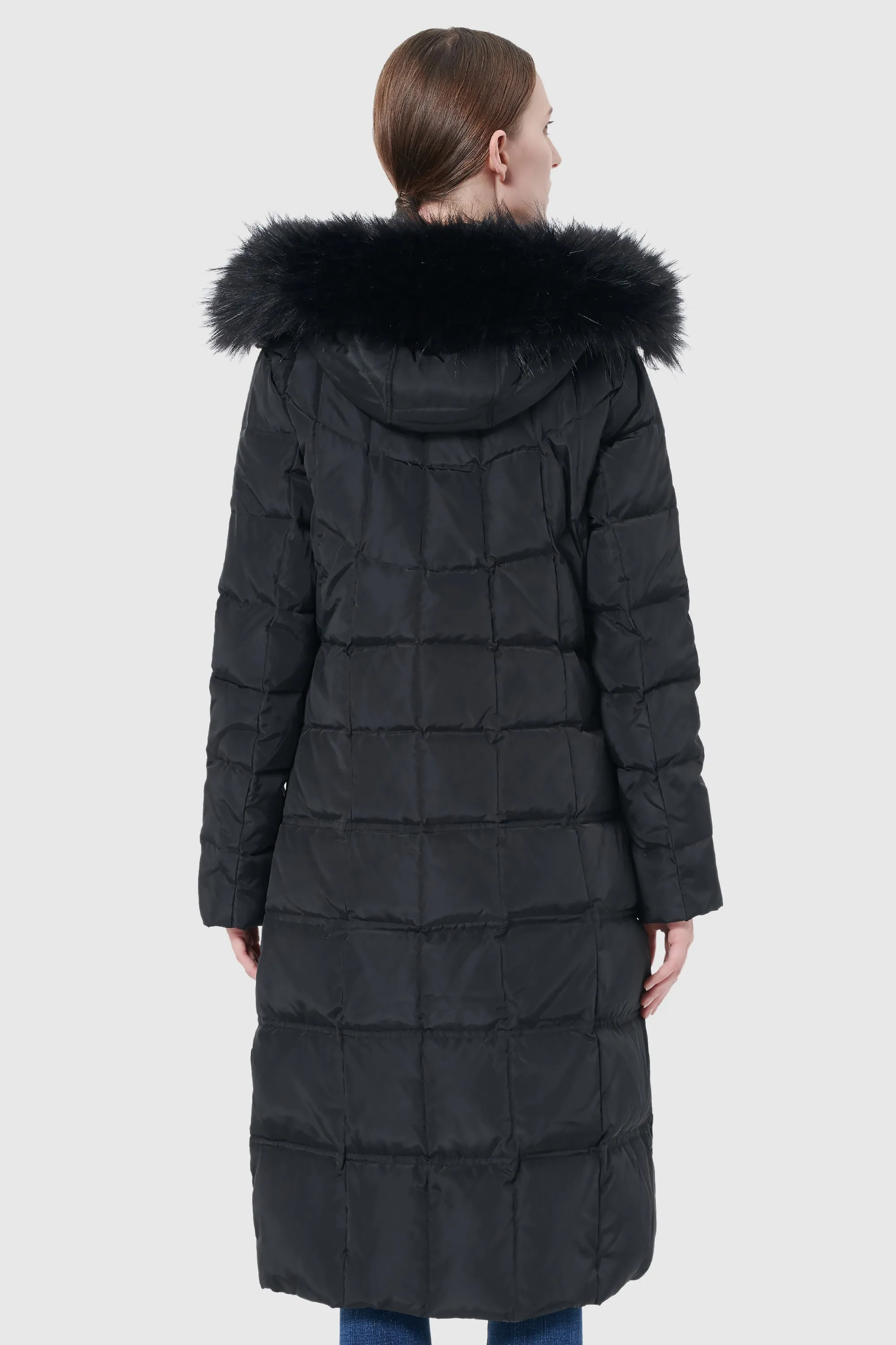 Maxi Thickened Hooded Down Jacket