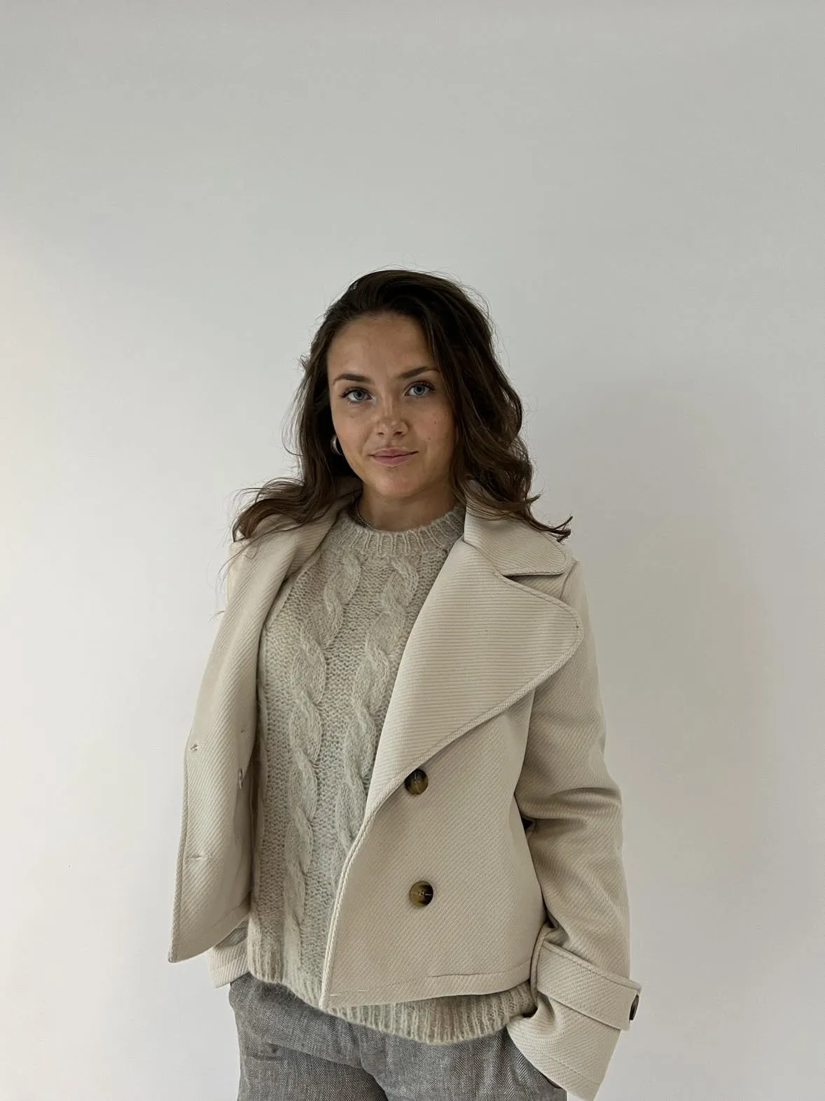 Maxima short coat - Beige