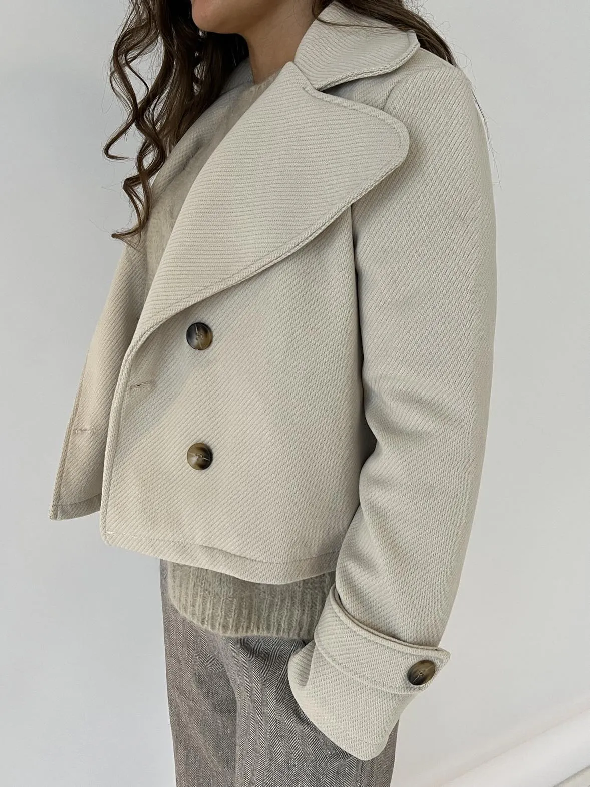 Maxima short coat - Beige