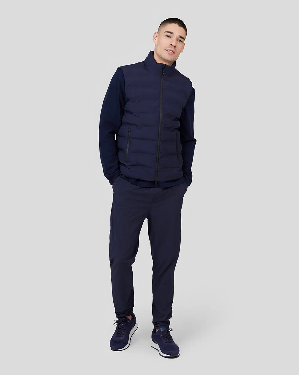 Men's Midnight Navy Metropolis Padded Gilet Vest - Insulated Outdoor Layer for Men, Warm Sports Vest