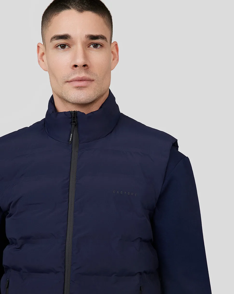 Men's Midnight Navy Metropolis Padded Gilet Vest - Insulated Outdoor Layer for Men, Warm Sports Vest