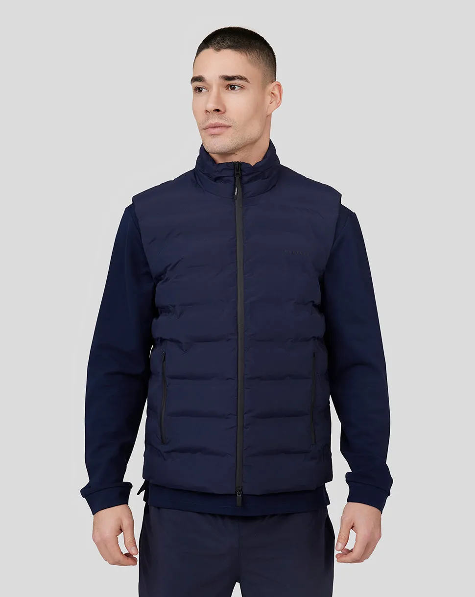Men's Midnight Navy Metropolis Padded Gilet Vest - Insulated Outdoor Layer for Men, Warm Sports Vest